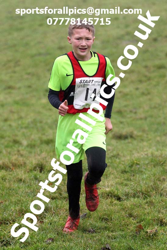 Boys under-13s, NECAA Junior Cross Country Relays, Thornley Farm, Peterlee, Saturday, December 12th. Photo: David T. Hewitson/Sports for All Pics